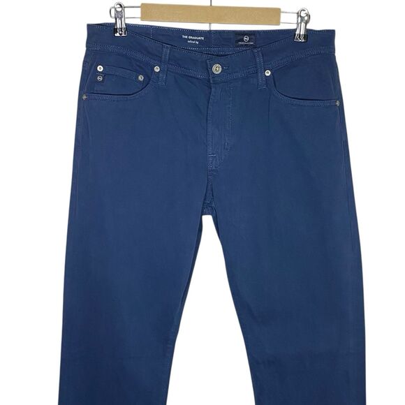 AG Jeans Adriano Goldschmied Pants Men 33x35 Blue Graduate Tailored (Tag 32) NEW - Picture 5 of 10